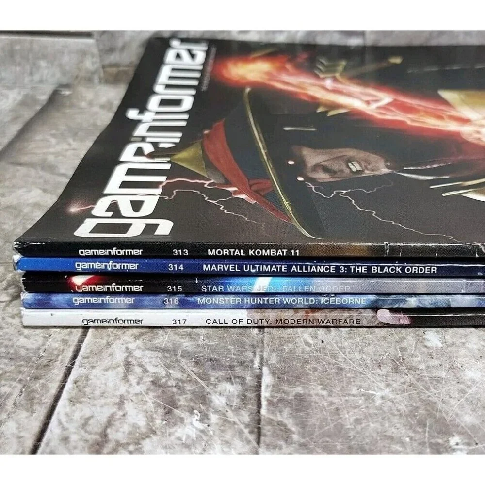 Lot Of 5 Game Informer Magazine Issues 313, 314, 315, 316, 317
